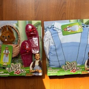 The Wizard of Oz Dorothy Costume Set with Red Shoes